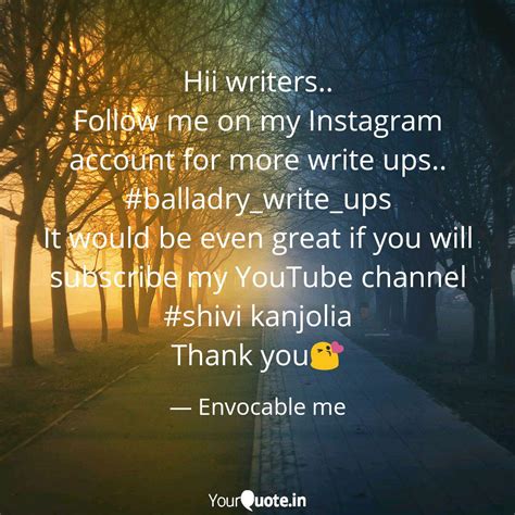 Hii writers.. Follow me o... | Quotes & Writings by Shivi Kanjolia ...