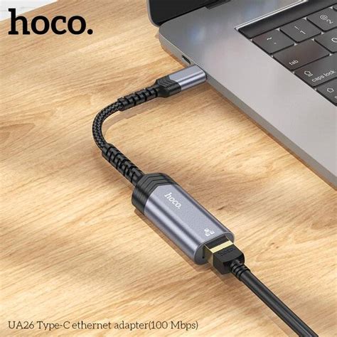 Hoco UA26 USB-C to RJ45 (OTG Ethernet Adapter) | Anas-IQ