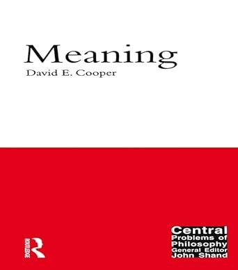 Meaning eBook : Cooper, David E.: Amazon.in: Kindle Store