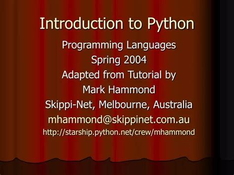 Image result for Python Introduction Ppt Presentation