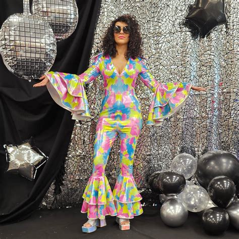disco dress 70s costumes female Disco Clothes Women 1970 Party Dresses ...