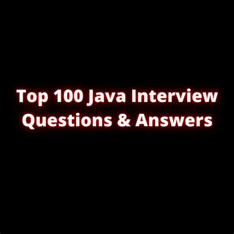 Image result for Top 100 Java Interview Questions
