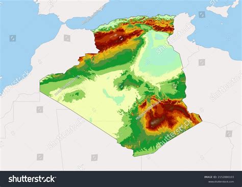 Algerias Physical Map: A Land of Diverse Beauty