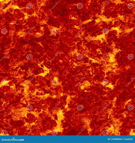 Seamless Magma or Lava Texture, Melting Flow. Red Hot Molten Lava Flow Stock Illustration ...