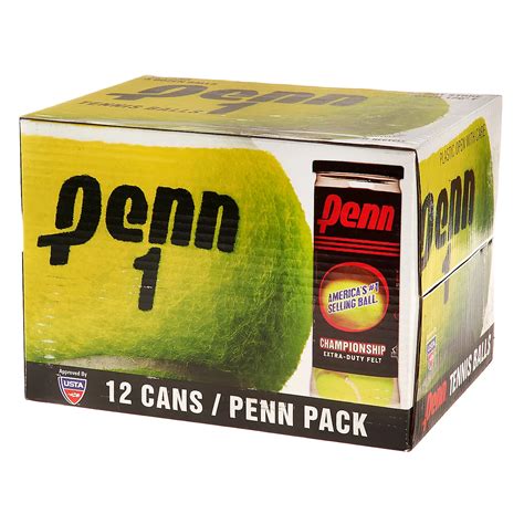 Penn Championship XD Tennis Balls 12 Can Pack/ 36 Balls | Academy