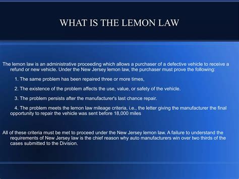 Lemon law | PPT