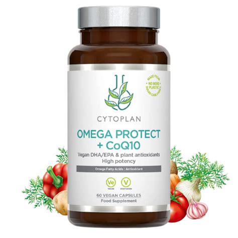 Cytoplan High Potency Omega 3 Protect CoQ10 | Plant Antioxidant ...