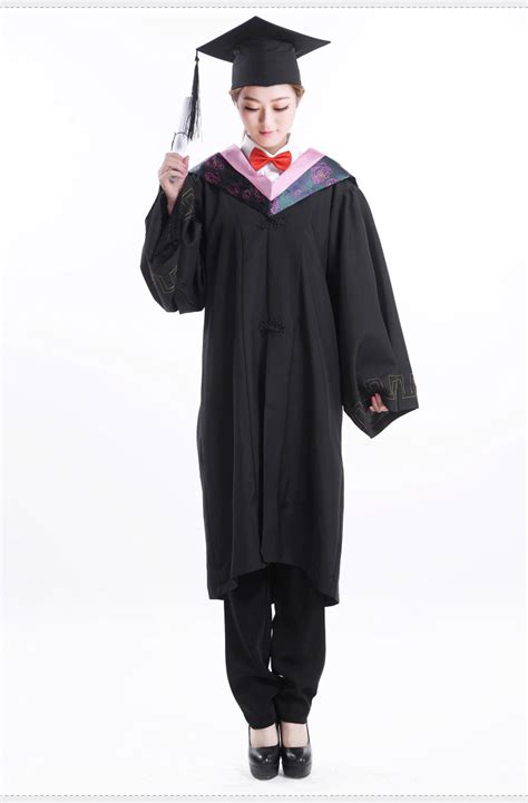 学士服 大学生毕业礼服 博士服文科演出的服搭配帽子硕士服成人礼-阿里巴巴
