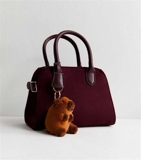 Brown Capybara Plush Bag Charm | New Look