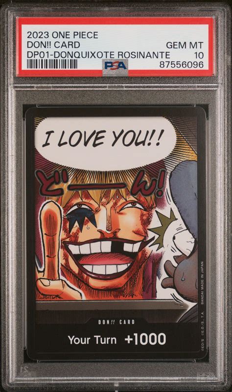 2023 One Piece Double Pack Volume 1 Don!! Card Donquixote Rosinante PSA ...