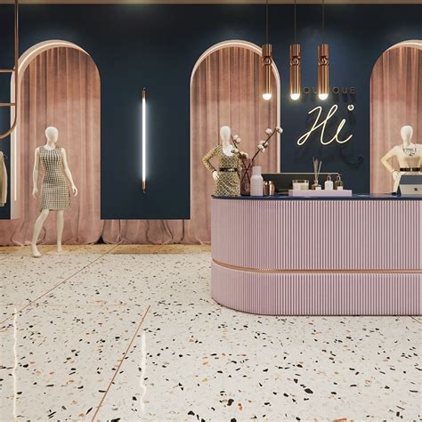 Women Clothing Boutique with terrazzo flooring #terrazzo | Retail ...