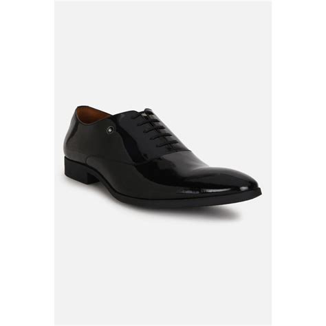 Buy Louis Philippe Men Black Leather Casual Oxford Shoes Online