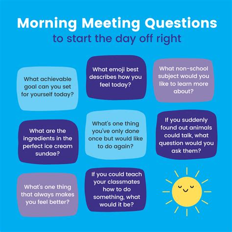 Morning Meeting Questions for Students