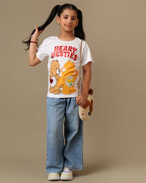 Care Bears Printed Regular Fit Tshirt For Girls – Kidsville