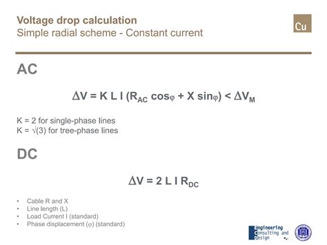 Power cable - Voltage drop | PDF