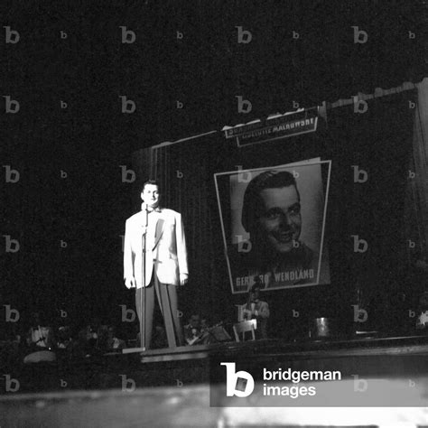 Image of German Schlager singer Gerhard Wendland performing at the ...