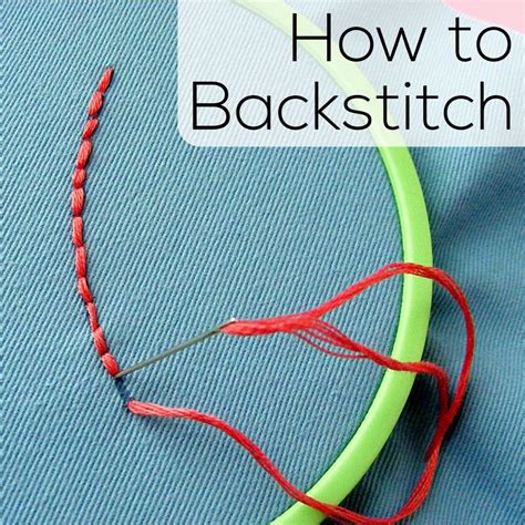 embroidery back stitch
