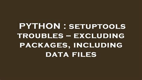 Image result for Setuptools Python Packages