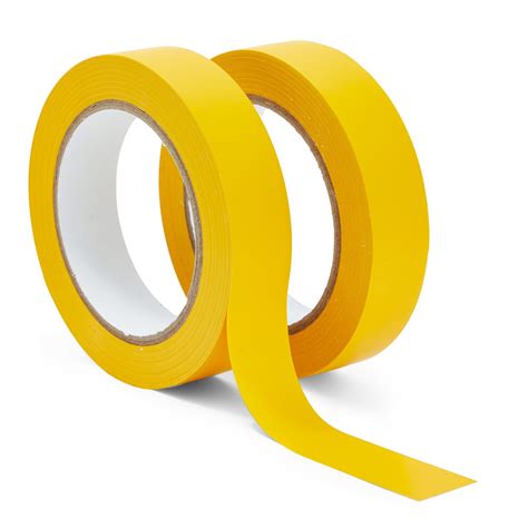 2 Rolls Vinyl Pinstripe Tape, 1-Inch x 36 Yards Gym Floor Tape for ...