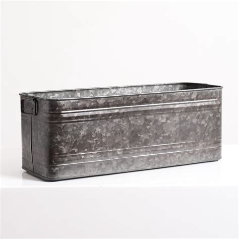 Galvanized metal planter – Artofit