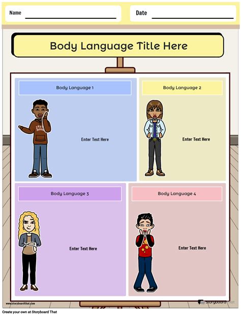Body Language Worksheet 的图像结果