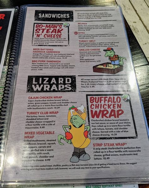 Menu at Winking Lizard Mayfield pub & bar, Mayfield Heights
