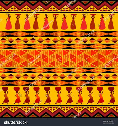 Traditional African Pattern Stock Vector 54907639 : Shutterstock