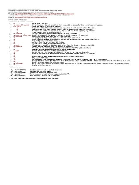 Image result for PostGIS Shp2pgsql