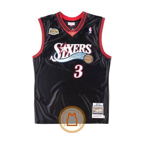 Allen Iverson Philadelphia 76ers 2000-2001 NBA Finals Authentic Jersey ...