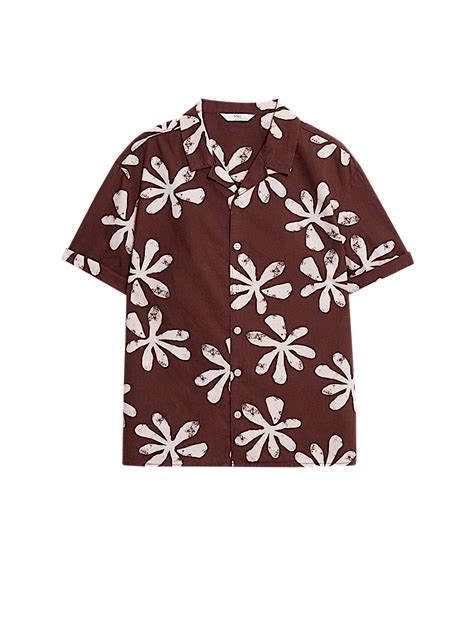 Buy Pure Cotton Printed Shirt (6 - 16 Yrs) at Marks & Spencer