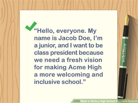 Class President Speech Examples 的图像结果