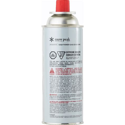 Snow Peak Gigapower Butane Fuel Canister - 250g - Als.com