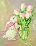 Image result for Coquette Bunny Canvas Paintings