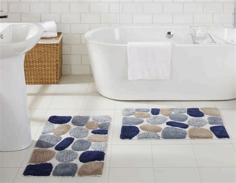Round Blue Bathroom Mat at Lori Birdwell blog