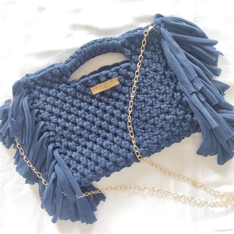 Macrame Sling Bags - Navy Blue – Baro Market