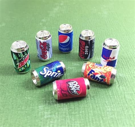 Miniature Mix Cans Miniature Cans Miniature Coke Cans - Etsy