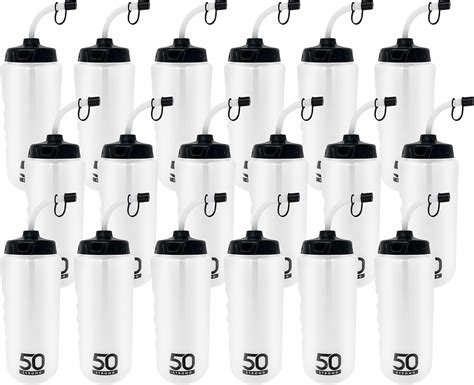 Amazon.com: 48 Pieces Squeeze Sports Water Bottles 20 oz Reusable Sport ...