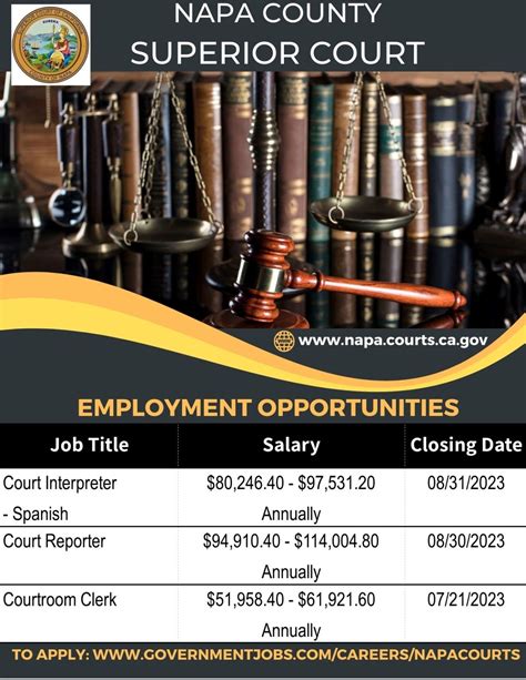 Napa County Superior Court is currently accepting applications for the ...