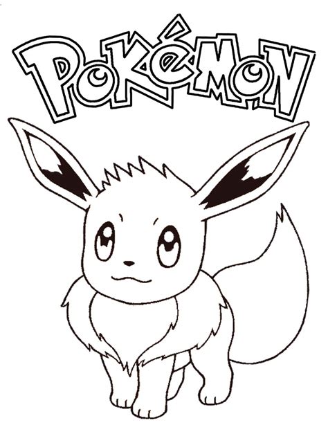 Eevee Pokemon Coloring Page