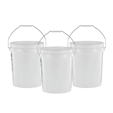 United Solutions 5 Gallon Bucket, Heavy Duty Plastic Bucket ...