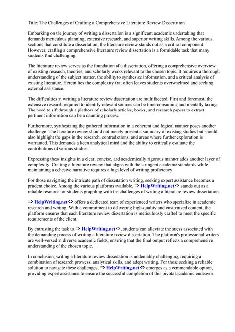 Image result for Dissertation Literature Review Example