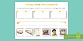 Honey Sandwich Sequencing Worksheet | Twinkl Symbols