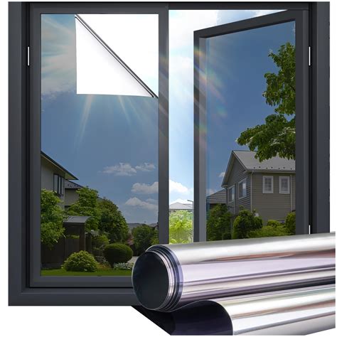 Amazon.com: Coavas One Way Privacy Window Film, Reflective Mirror Window Tint, Sun Blocking UV ...