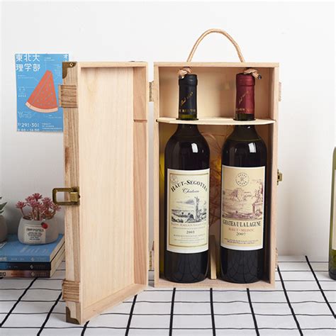 单支红酒盒红酒木盒酒盒木质葡萄酒礼盒通用红酒包装盒子木箱定制-阿里巴巴
