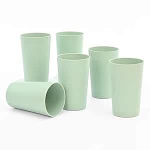 Buy Eha Earth-Friendly Unbreakable Drinking Glass Set of 6 for Water ...