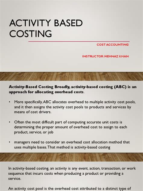 Image result for Activity-Based Costing Examples