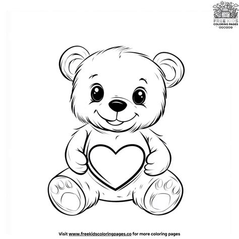 Cute Bear Coloring Pages