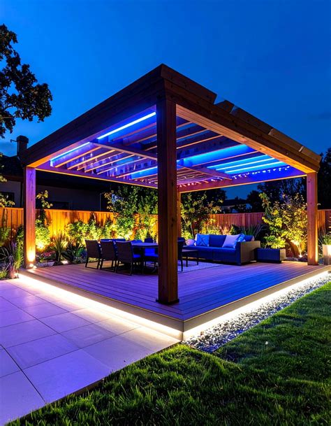 24 Pergola Lighting Ideas to Craft Warm Evenings Daily - Too Much Time
