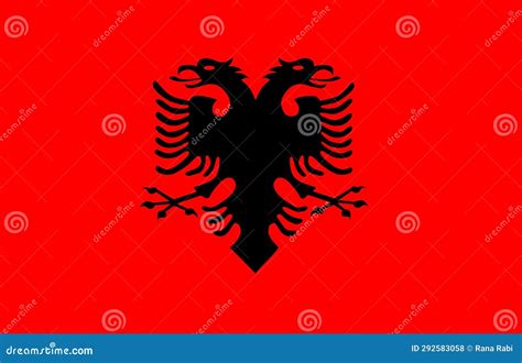 Albanian Flag , Independence Day Stock Illustration - Illustration of ...