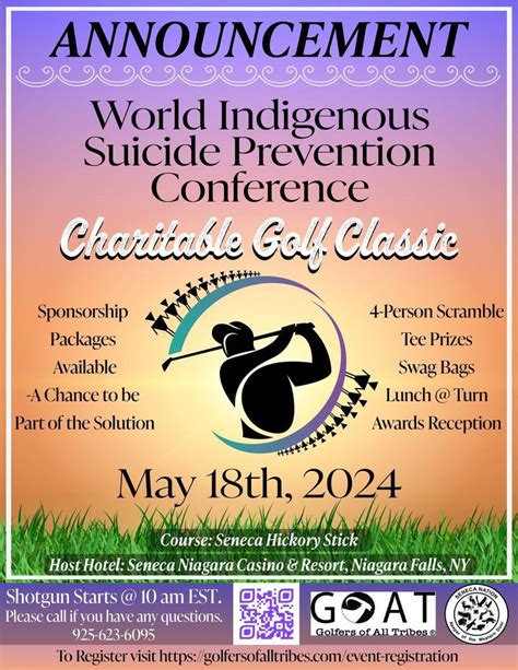 World Indigenous Suicide Prevention Conference Charitable Golf ...